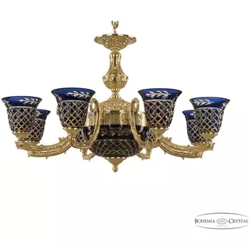 Подвесная люстра хрустальная 71212P/8/210 P2 U Amber-Blue/H-1J Bohemia Florence G