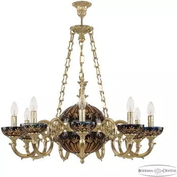 Подвесная люстра хрустальная 72003P/9/210 Amber-Blue/H-1I FA10S Bohemia Verona G P