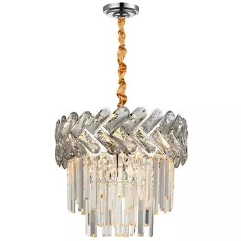 Подвесная люстра хрустальная 81436/6C Natali Kovaltseva Armour CHROME