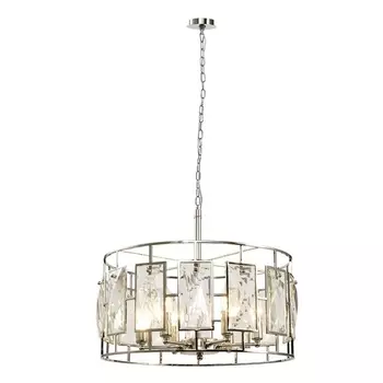 Подвесная люстра хрустальная Lumien Hall Barumini LH3046/6P-NK