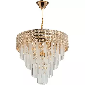 Подвесная каскадная люстра хрустальная De City Бриз 111014008