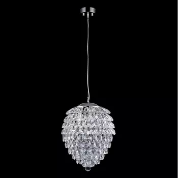 Подвесная люстра хрустальная Crystal Lux CHARME SP6 CHROME/TRANSPARENT