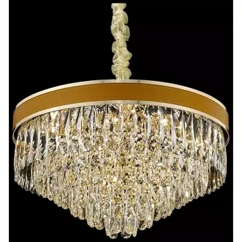 Подвесная каскадная люстра хрустальная Wertmark Clarissa WE136.15.303