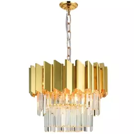 Подвесная люстра хрустальная DELTA 79005/8C BRASS (Natali Kovaltseva)