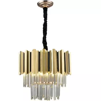 Подвесная люстра хрустальная DELTA II 81449/5C GOLD (Natali Kovaltseva)