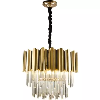 Подвесная люстра хрустальная DELTA II 81449/8C GOLD (Natali Kovaltseva)