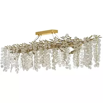 Подвесная люстра хрустальная Dio D`arte Tavenna Gold Tavenna H 1.5.150x48.102 G Dio D'Arte