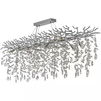 Подвесная люстра хрустальная Dio D`arte Tavenna Nickel Tavenna H 1.5.150x48.638 N Dio D'Arte