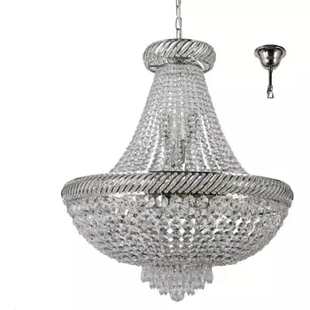 Подвесная люстра хрустальная Dio D`arte Bari Nickel Bari E 1.5.60.200 N Dio D'Arte
