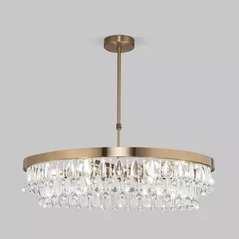 Подвесная люстра хрустальная Eurosvet Sophie 60165/6 латунь