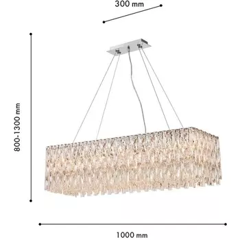 Подвесная люстра хрустальная Favourite Robby 4723-10P