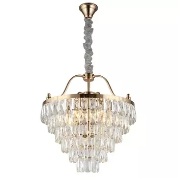 Подвесная каскадная люстра хрустальная Aployt Gerta APL.725.13.07