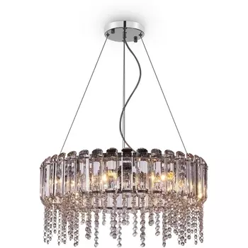 Подвесная люстра хрустальная Maytoni Hail MOD097PL-08CH с подвесками