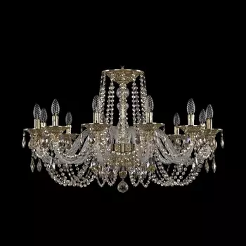 Подвесная люстра хрустальная Ivele Crystal 16102/12/300 G (Bohemia)