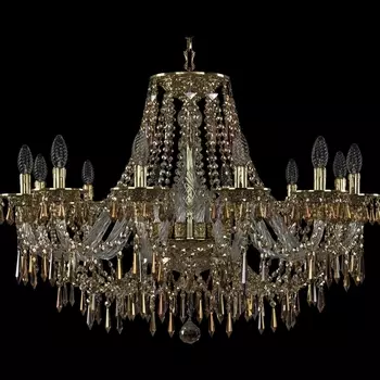 Подвесная люстра хрустальная Ivele Crystal 16103/12/300 G R777 (Bohemia)