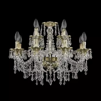 Подвесная люстра хрустальная Ivele Crystal 16103/8+4/195 G (Bohemia)