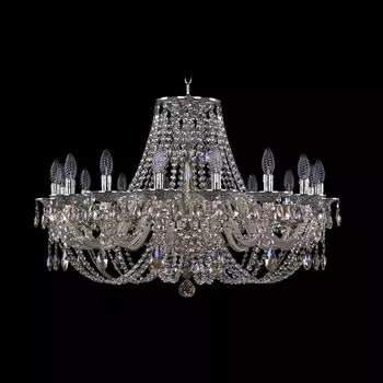 Подвесная люстра хрустальная Ivele Crystal 16106/16/300 Ni M801 (Bohemia)