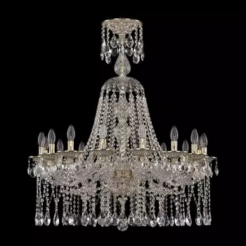 Подвесная люстра хрустальная Ivele Crystal 16113/16/300/XL-100 GW (Bohemia)