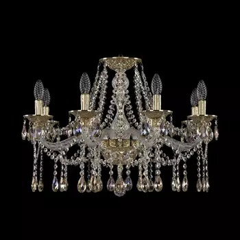 Подвесная люстра хрустальная Ivele Crystal 16113/8/240 G K801 (Bohemia)
