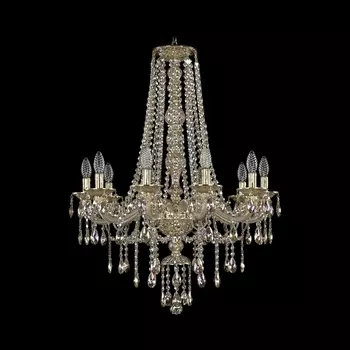 Подвесная люстра хрустальная Ivele Crystal 16115/10/240/h-86 G M801 (Bohemia)
