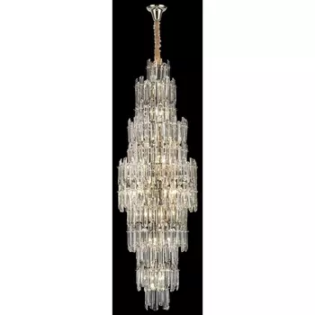 Подвесная каскадная люстра хрустальная Wertmark Lazzara WE107.23.303
