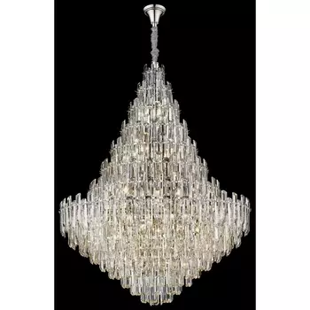 Подвесная каскадная люстра хрустальная Wertmark Lazzara WE107.32.103