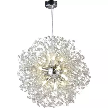Подвесная люстра хрустальная 91004/9C Natali Kovaltseva Mystery CHROME