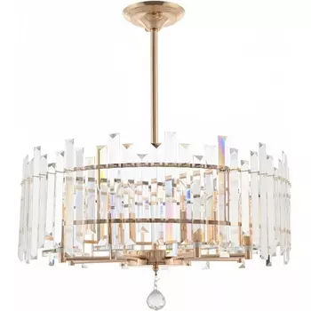 Подвесная люстра хрустальная на штанге Arte Milano Sorrento-2409 372409/8/350/570 GD