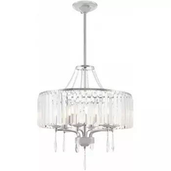 Подвесная люстра хрустальная на штанге Arte Milano Sorrento-1009 371009/6/300/500 CR