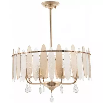 Подвесная люстра хрустальная на штанге Arte Milano Sorrento-4309 374309/8/350/570 GD