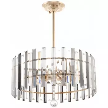 Подвесная люстра хрустальная на штанге Arte Milano Sorrento-1409 371409/6/350/470 GD