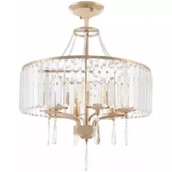 Подвесная люстра хрустальная на штанге Arte Milano Sorrento-1009 371009/6/50/500 GD