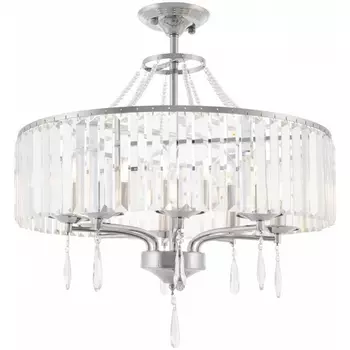 Подвесная люстра хрустальная на штанге Arte Milano Sorrento-1009 371009/8/50/600 CR