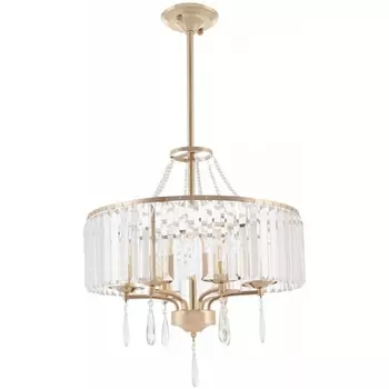 Подвесная люстра хрустальная на штанге Arte Milano Sorrento-1009 371009/6/300/500 GD