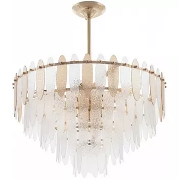 Подвесная люстра хрустальная на штанге Arte Milano Sorrento-1309 371309/9/300/580 GD