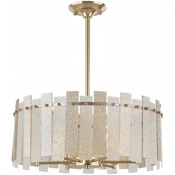 Подвесная люстра хрустальная на штанге Arte Milano Sorrento-2109 372109/6/350/500 GD