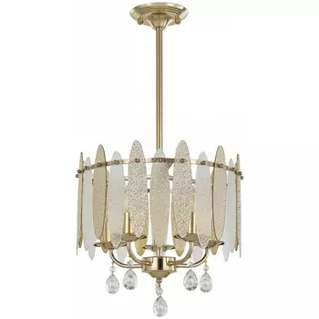 Подвесная люстра хрустальная на штанге Arte Milano Sorrento-4309 374309/5/350/380 GD