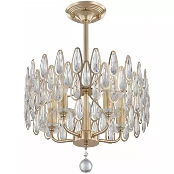 Подвесная люстра хрустальная на штанге Arte Milano Sorrento-2009 372009/5/250/400 GD