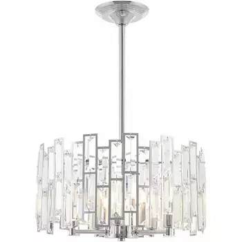 Подвесная люстра хрустальная на штанге Arte Milano Sorrento-3209 373209/5/350/390 CR