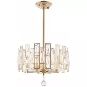 Подвесная люстра хрустальная на штанге Arte Milano Sorrento-4209 374209/5/350/380 GD