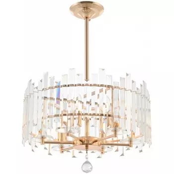 Подвесная люстра хрустальная на штанге Arte Milano Sorrento-2409 372409/6/350/470 GD