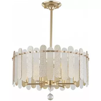 Подвесная люстра хрустальная на штанге Arte Milano Sorrento-3109 373109/6/350/500 GD