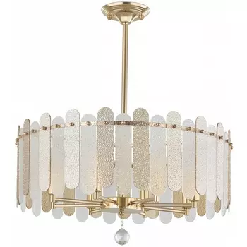 Подвесная люстра хрустальная на штанге Arte Milano Sorrento-3109 373109/8/350/580 GD