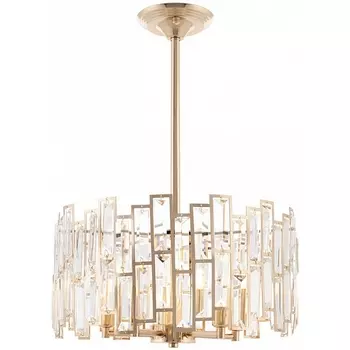 Подвесная люстра хрустальная на штанге Arte Milano Sorrento-3209 373209/5/350/390 GD