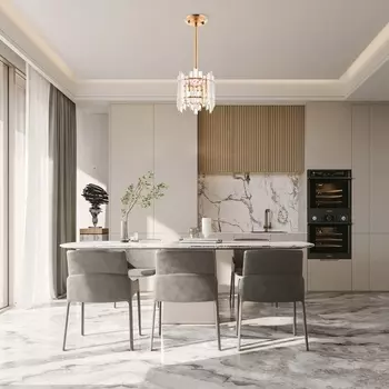 Подвесная люстра хрустальная на штанге Arte Milano Sorrento-2409 372409/1/350/200 GD