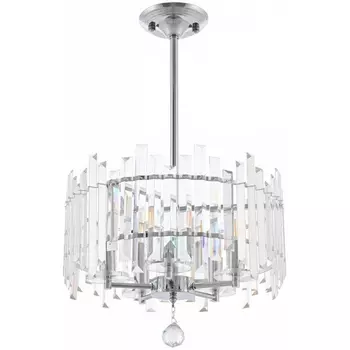 Подвесная люстра хрустальная на штанге Arte Milano Sorrento-2409 372409/5/350/400 CR