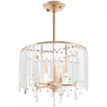 Подвесная люстра хрустальная на штанге Arte Milano Sorrento-2509 372509/5/250/400 GD