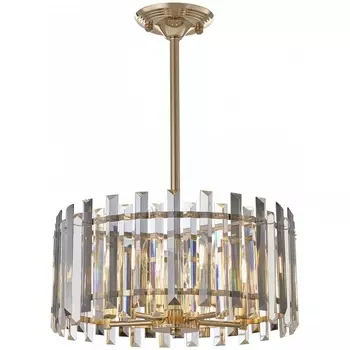 Подвесная люстра хрустальная на штанге Arte Milano Sorrento-5209 375209/5/350/390 GD