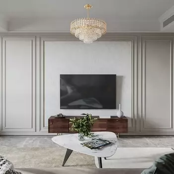 Подвесная люстра хрустальная на штанге Arte Milano Sorrento-6109 376109/9/300/570 GD