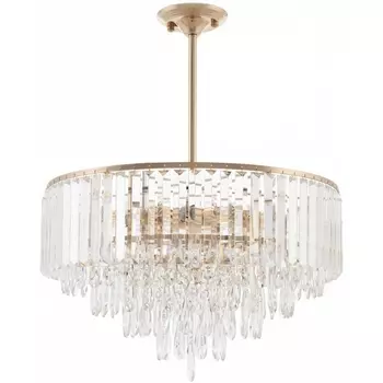 Подвесная люстра хрустальная на штанге Arte Milano Sorrento-5509 375509/10/300/570 GD